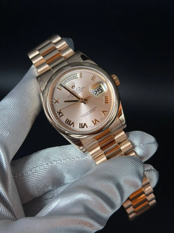 Rolex 36 mm, Everose gold 118205F-0013 2