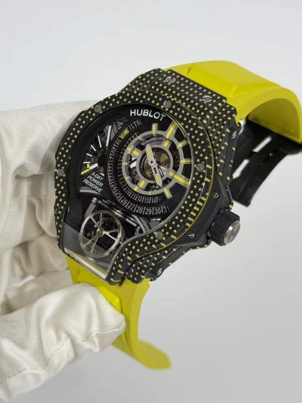 Hublot TOURBILLON BI-AXIS YELLOW 3D CARBON 909.QDY.1120.RX 4