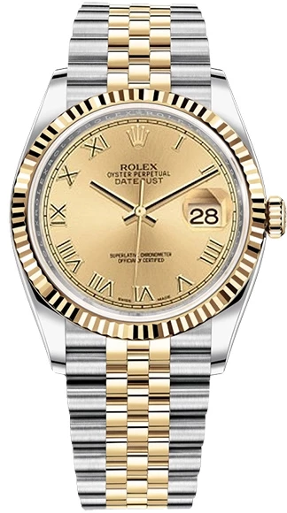 Rolex 36mm Steel and Yellow Gold 116233 chrj изображение - 1