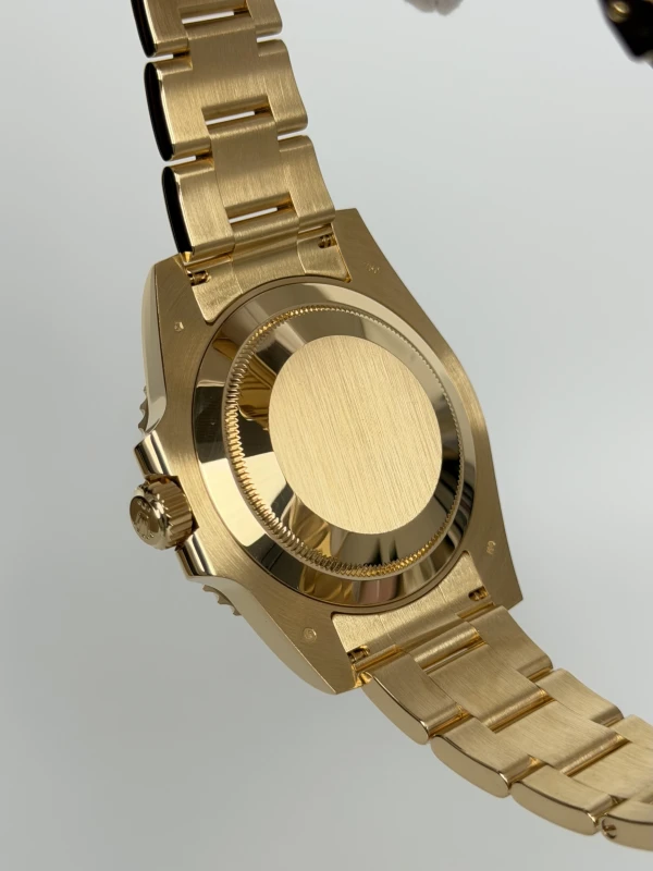 Rolex Date 40mm Yellow Gold Ceramic 116618 black dial 8 diamond 4