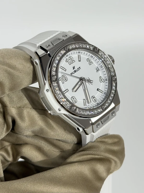 Hublot One Click Steel White Diamonds 465.SE.2010.RW.1204 3