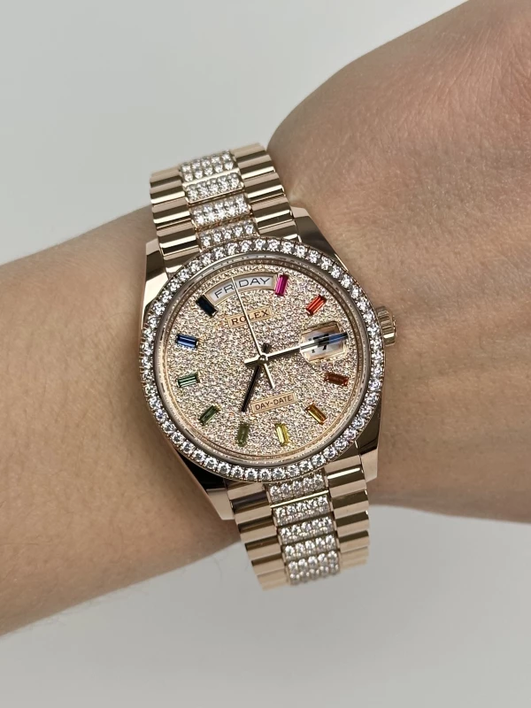Rolex 36mm Everose Gold 128345rbr-0043 6
