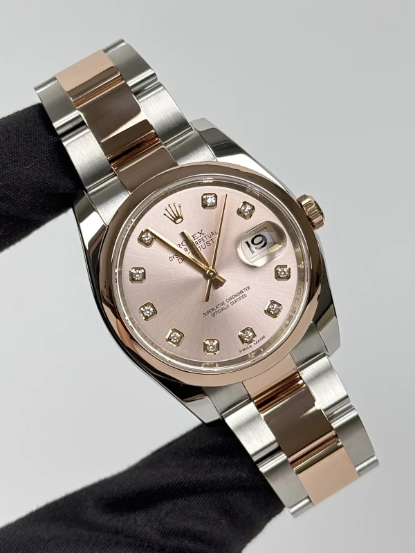 Rolex 36mm Steel and Everose Gold 116201-0081 2