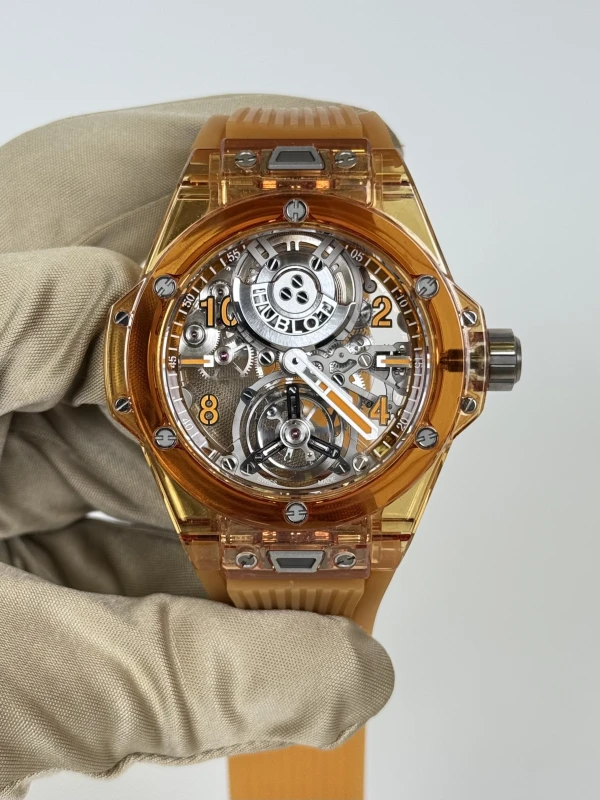 Hublot TOURBILLON AUTOMATIC ORANGE SAPPHIRE 419.JO.0120.RT 2