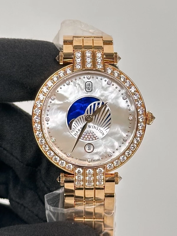 Harry Winston Moon Phase 36mm PRNQMP36RR003 3
