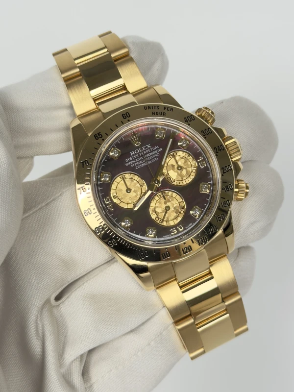 Rolex Cosmograph 40mm YellowGold Crystals Diamonds 116528 GoldCrystals Diamonds 2