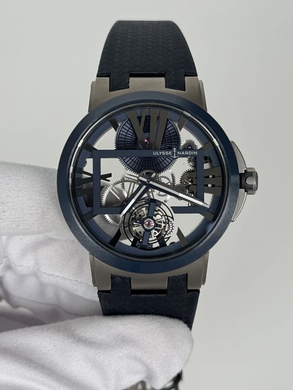 Ulysse Nardin Skeleton Tourbillon Blue 1713-139/43 2