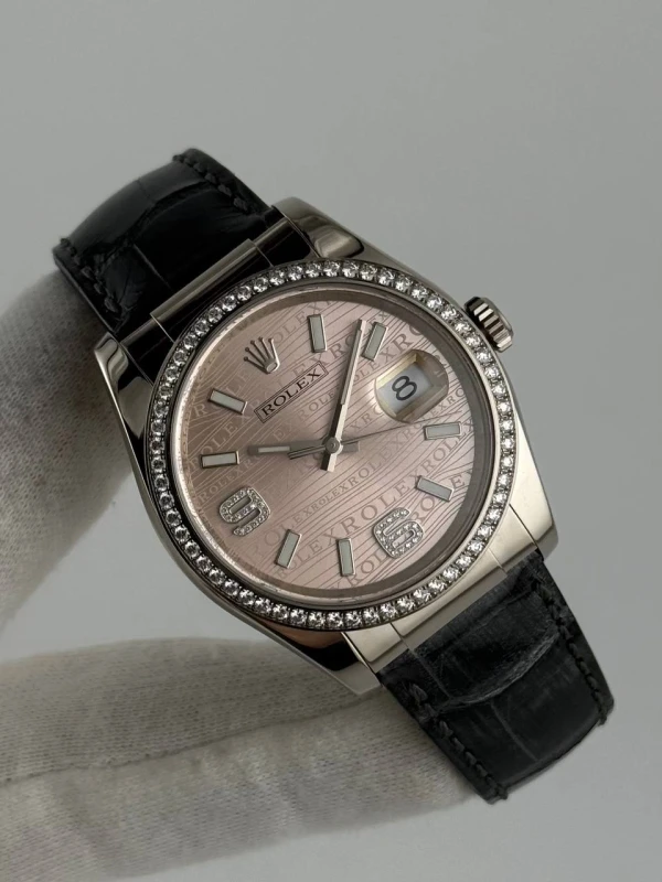 Rolex Datejust 36mm White Gold 116189-0079 5