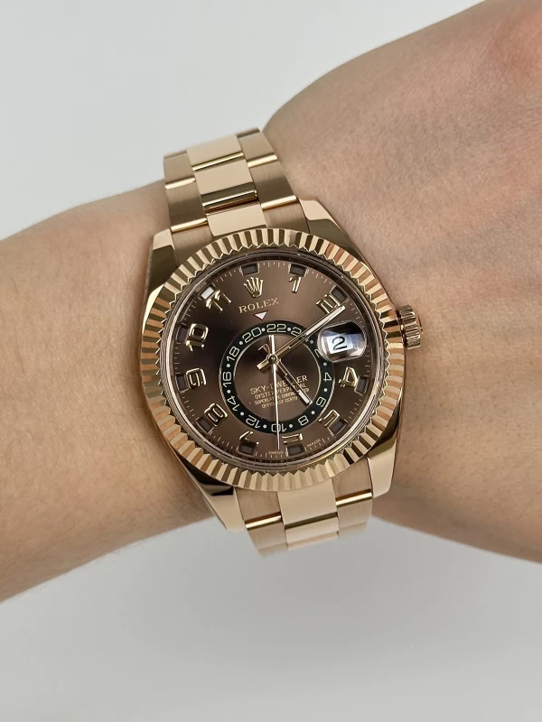 Rolex 42mm Everose Gold 326935 Chocolate 7