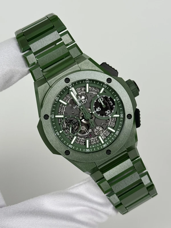 Hublot INTEGRATED GREEN CERAMIC 451.GX.5220.GX 2
