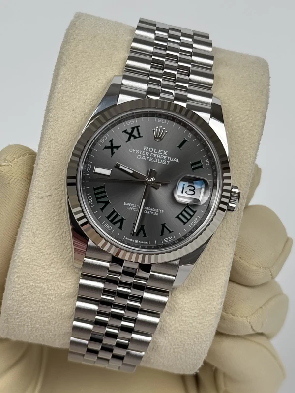 Rolex 36 mm, Oystersteel and white gold 126234-0045 4