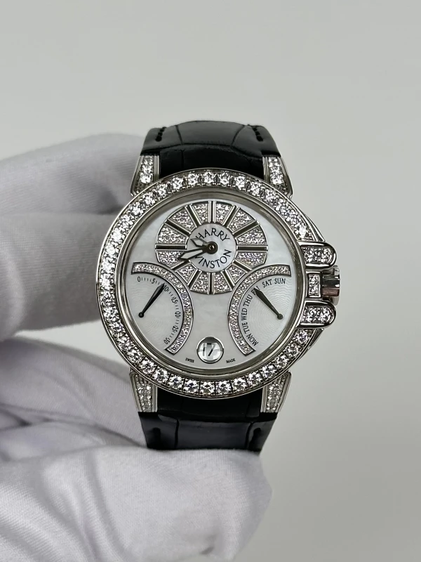 Harry Winston Collection Biretrograde 18k White Gold Automatic 400-UAB136W 2
