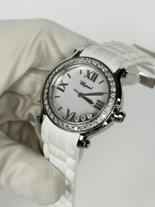 Chopard Round 36mm 3 Diamonds  278475-3016 3