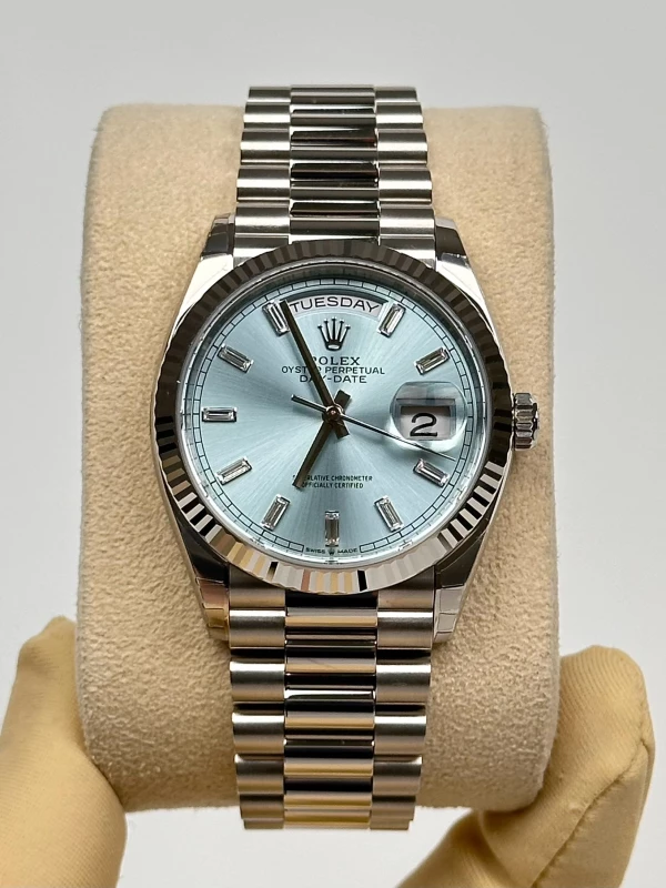 Rolex 36mm Platinum 128236-0009 2