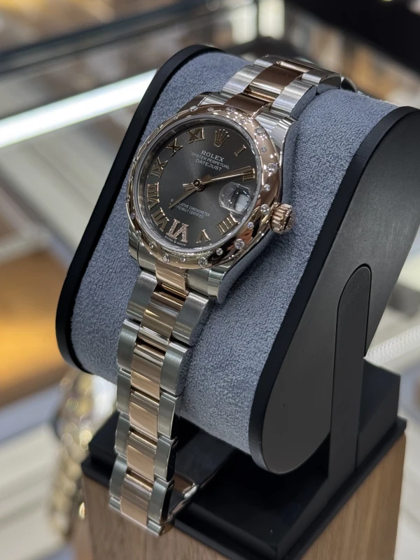 Rolex 31 MM, OYSTERSTEEL, EVEROSE GOLD ANDDIAMONDS 278341RBR-0029 3