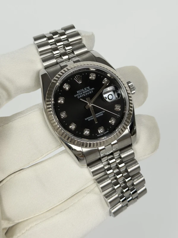Rolex 36mm Steel and White Gold  116234-0083 2
