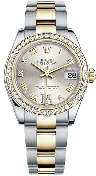 Rolex 31 mm, Oystersteel, yellow gold and diamonds 178383-0019 изображение - 1