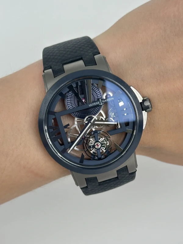 Ulysse Nardin Skeleton Tourbillon Blue 1713-139/43 9