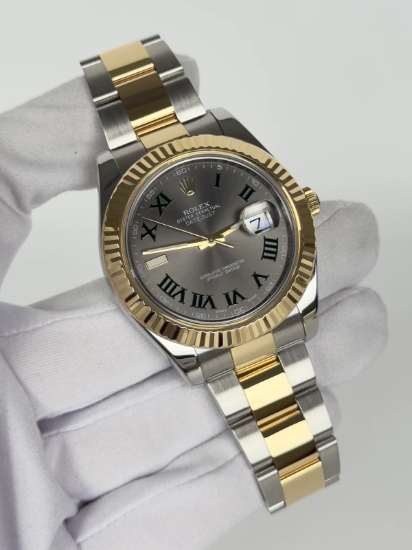 Rolex II 41mm Steel and Yellow Gold 116333 Slate 2