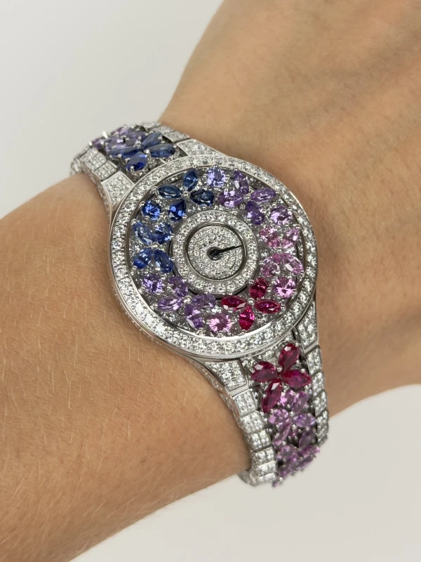 GRAFF MULTI-COLOURED BUTTERFLY WATCH 7