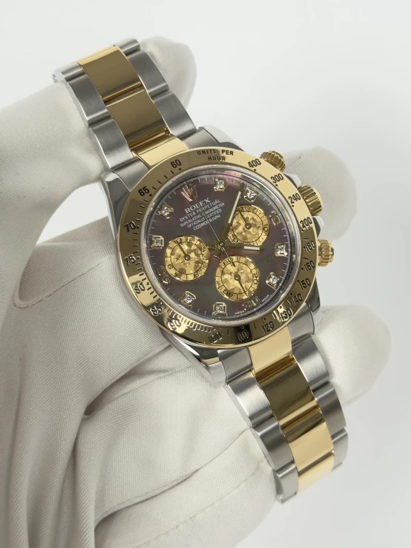 Rolex Cosmograph 40mm Steel and Yellow Gold 116523 dkym 2