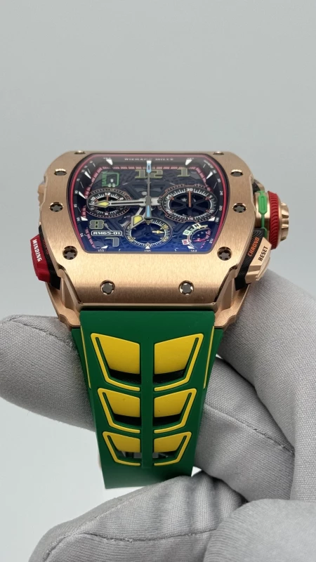 Richard Mille Split-Seconds Chronograph Full Gold Rm 65-01 Ca Rg 8