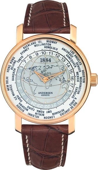 1884 Worldtime Or Rouge