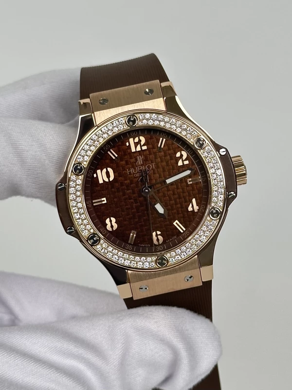 Hublot Red Gold Cappuccino Diamonds 361.PC.3380.RC.1104 3