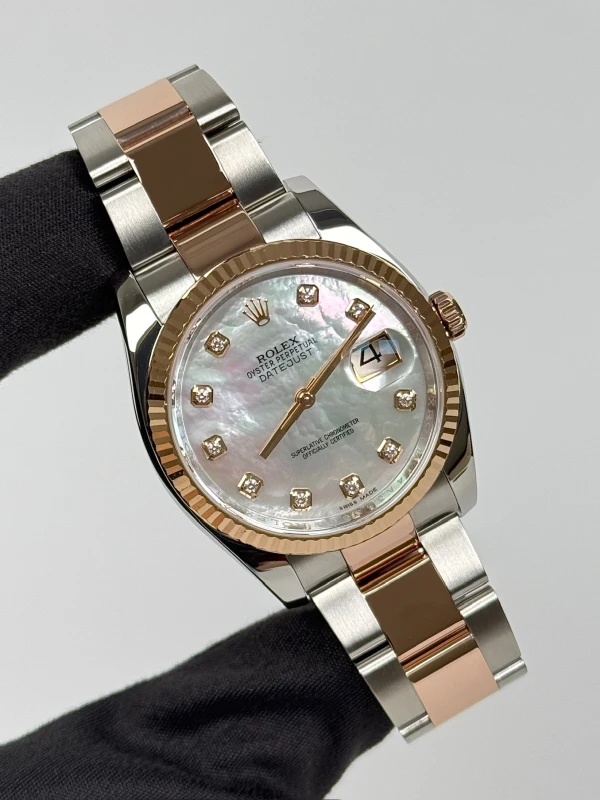 Rolex 36mm Steel and Everose Gold 116231-0079 2