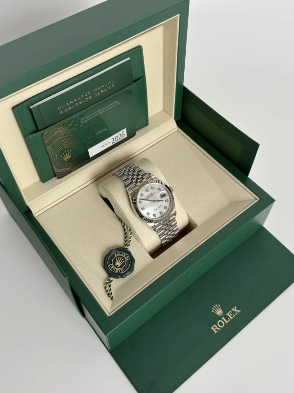 Rolex 36mm Steel and White Gold 126234-0019 5