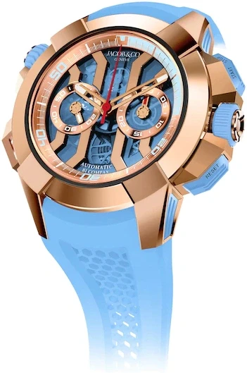 Jacob & Co CHRONO TITANIUM SKY BLUE 47 EC323.42.AA.AA.BBRUA 1