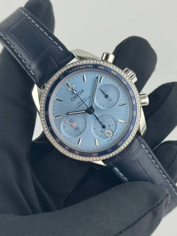 Omega Co-Axial Chronograph 38mm Ladies Watch 324.38.38.50.03.001 2