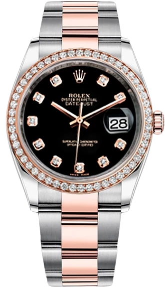 Datejust 36mm Steel and Everose Gold