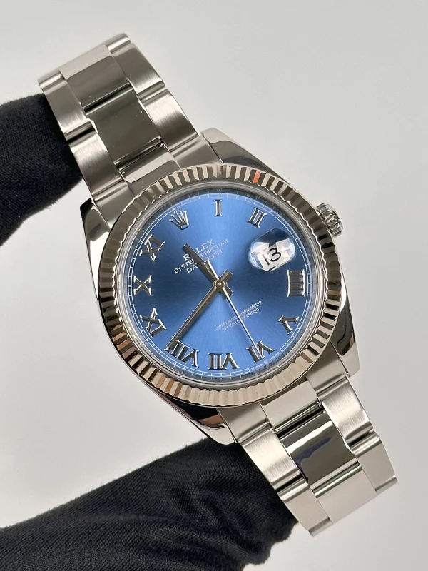 Rolex  II 41mm Steel and White Gold 116334 blro 116334-0004 2