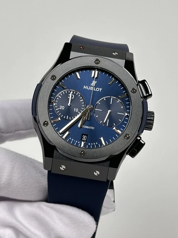 Hublot Ceramic Blue Chronograph 45 mm 521.CM.7170.RX 4