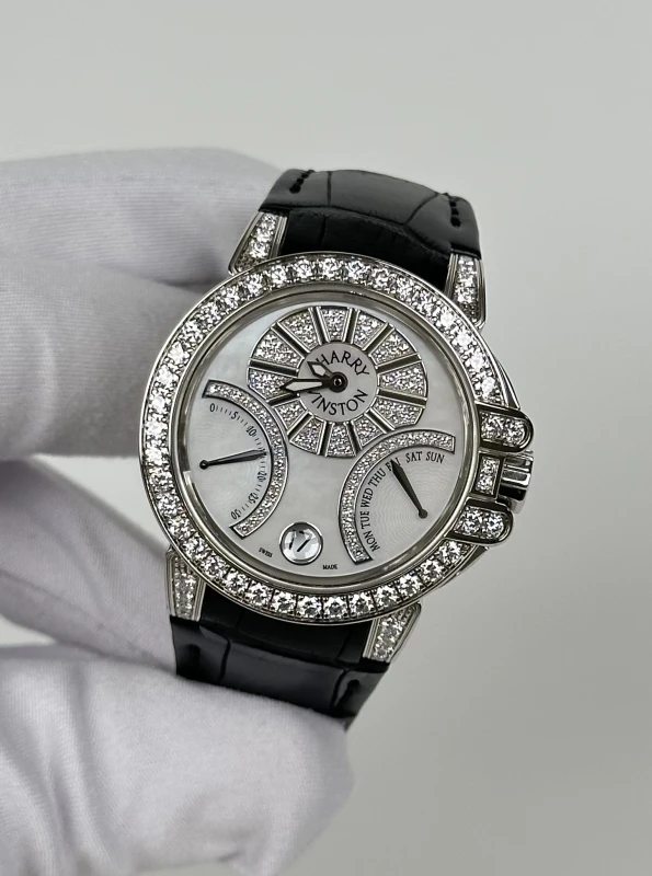 Harry Winston Collection Biretrograde 18k White Gold Automatic 400-UAB136W 4