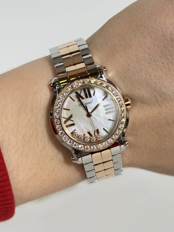 Chopard Happy Sport Round 30mm 5 Diamonds Edition 2  278509-6005 6