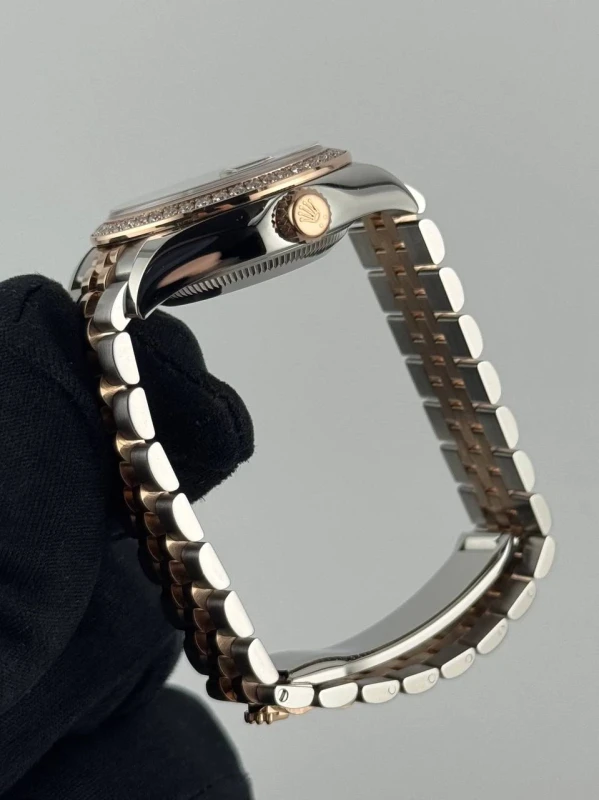 Rolex 28mm Rolesor Rose Diamond 279381rbr-0015 4