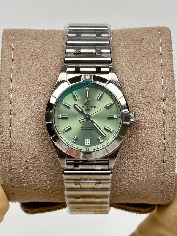 Breitling 32 Stainless Steel - Mint Green A77310101L1A1 изображение - 4