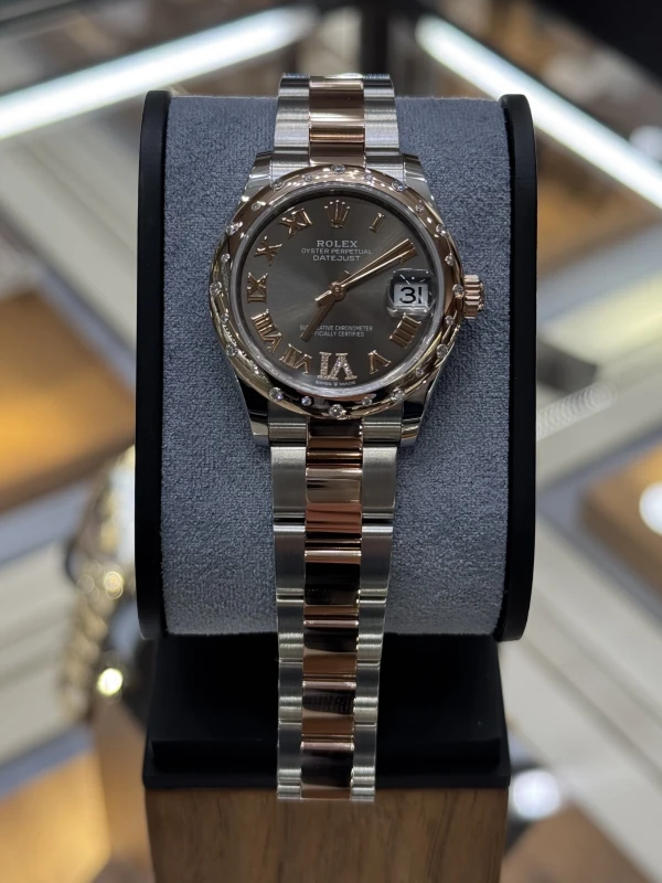 Rolex 31 MM, OYSTERSTEEL, EVEROSE GOLD ANDDIAMONDS 278341RBR-0029 2