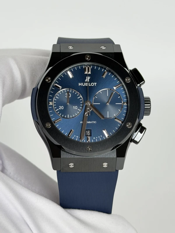 Hublot Ceramic Blue Chronograph 45 mm 521.CM.7170.RX 2