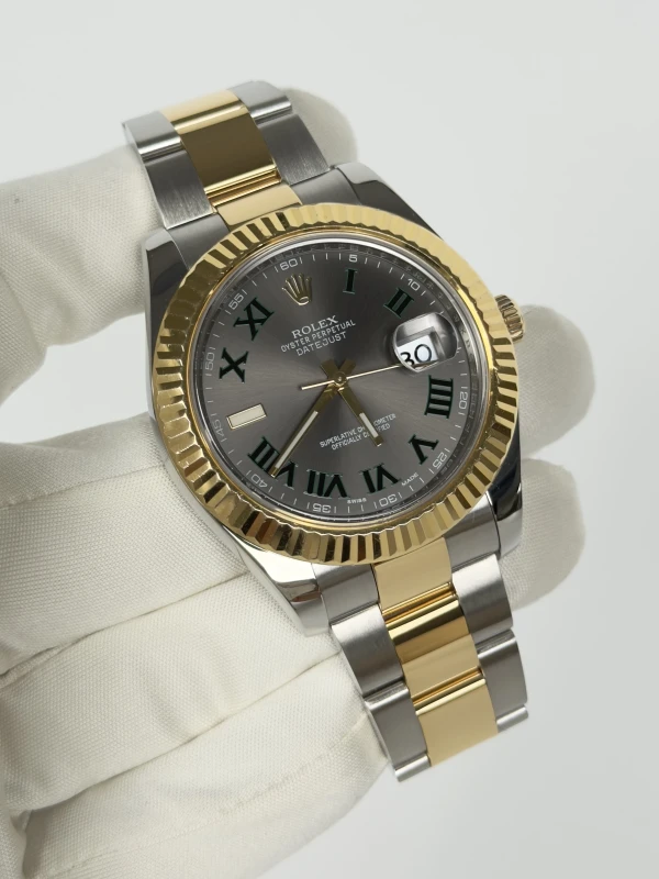 Rolex  II 41mm Steel and Yellow Gold 116333 Slate 2