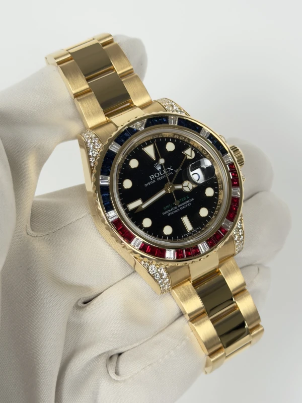 Rolex 40mm Yellow Gold Jewellery 116758SARU Black 2