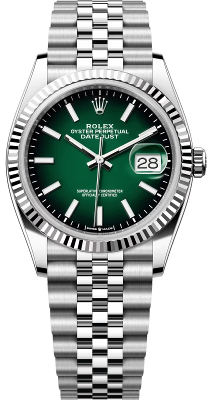 Datejust 36mm Steel and White Gold