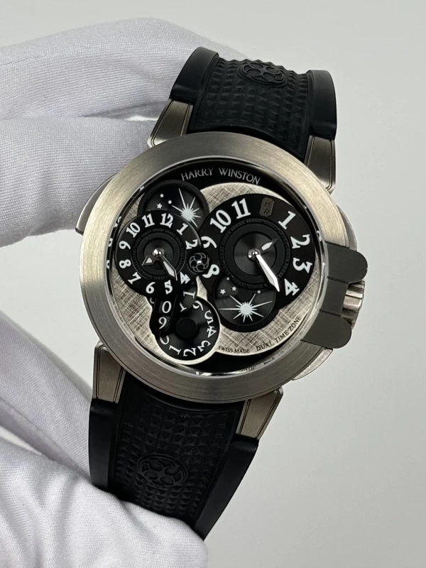 Harry Winston Collection Dual Time Monochrome OCEATZ44ZZ008 4