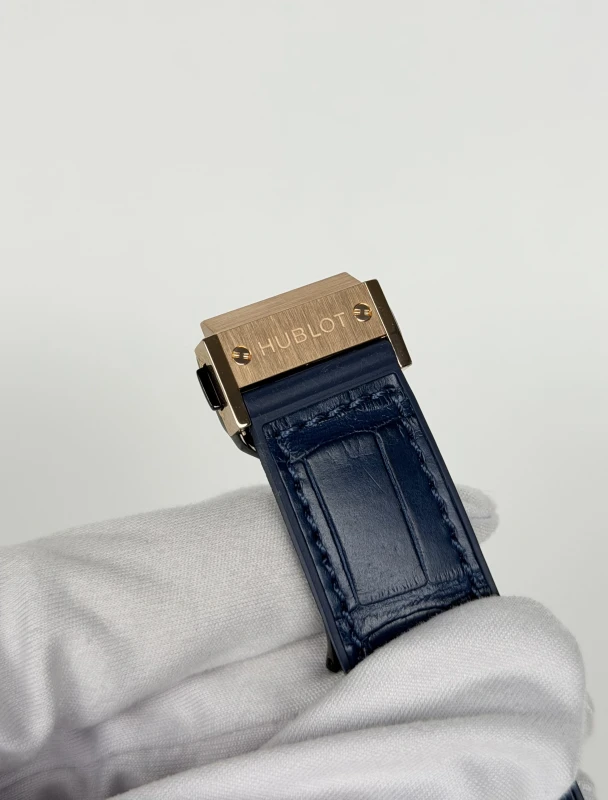 Hublot Gold Blue Diamonds 38mm 361.PX.7180.LR.1204 5