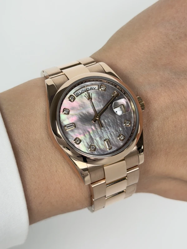 Rolex 36 mm, Everose gold 118205 4