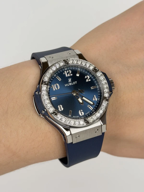 Hublot Bang Steel Blue Diamonds 38mm  361.SX.7170.LR.1204 6