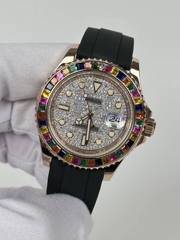 Rolex 40 mm Rainbow Rose Gold 116655 4