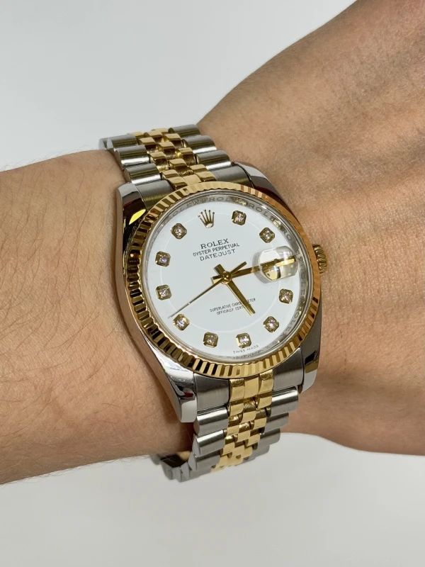 Rolex 36mm Steel and Yellow Gold 116233 WHTDJ 6